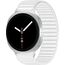 Galaxy Watch8 | 44 мм | 4G LTE | Silver | Fabric/White | M/L, Размер: 44 мм, Цвет: Silver, Тип ремешка: Fabric, Цвет ремешка: White, Размер ремешка: M/L, Подключение часов: Bluetooth / Wi-Fi + 4G LTE
